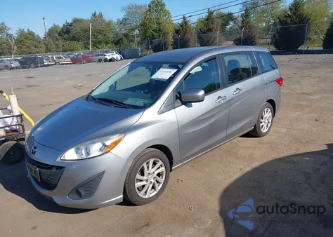 2012 Mazda Mazda5 Sport из США, поврежденный, VIN JM1CW2BL3C0140935